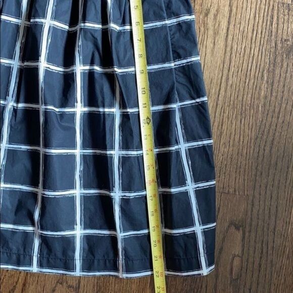 MICHAEL Michael Kors Size 6 Black & White Windowpane Pleated Skirt Size Small - Picture 5 of 7